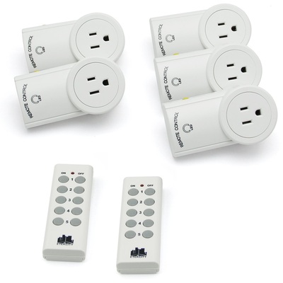 Etekcity Remote Outlet Switch (3 Outlets, 2 Remotes)